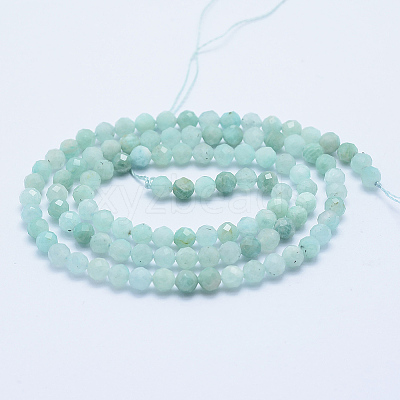 Natural Amazonite Beads Strands G-E411-43-4mm-1