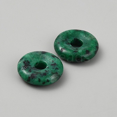 Natural Green Sesame Jasper Pendants G-WH0016-53D-1