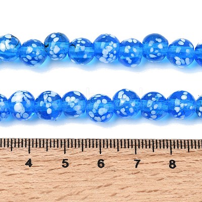 Handmade Lampwork Beads Strands LAMP-H071-01B-10-1