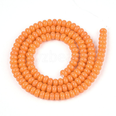 Opaque Spray Painted Glass Beads GLAA-ZX008-4mm-18L-1