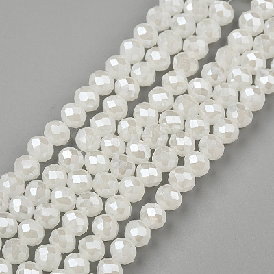 Electroplate Glass Beads Strands EGLA-A034-J4mm-A01-1
