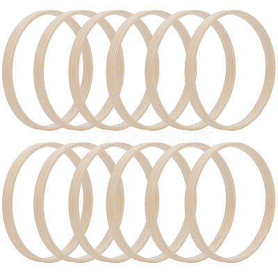 12Pcs Bamboo Embroidery Hoop FIND-SC0015-73B-1