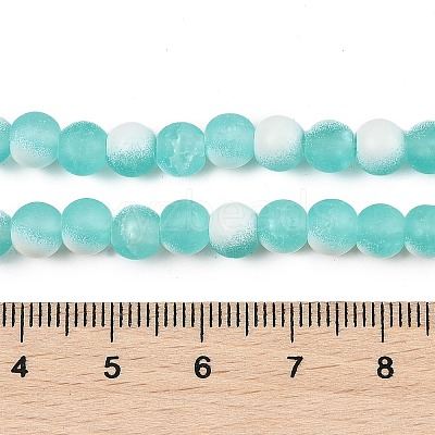 Frosted Crackle Glass Beads X1-GLAA-U001-8mm-M02-1