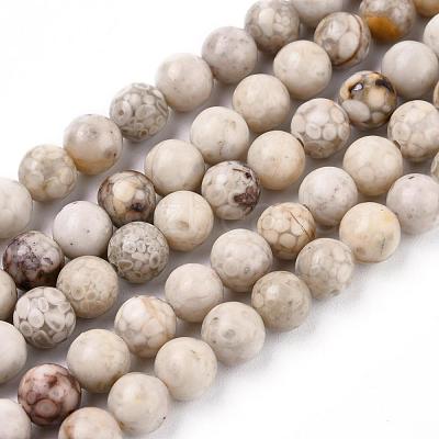 Natural Maifanite/Maifan Stone Beads Strands X-G-F353-6mm-1