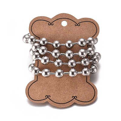 Tarnish Resistant 304 Stainless Steel Ball Chains CHS-E021-13M-P-1