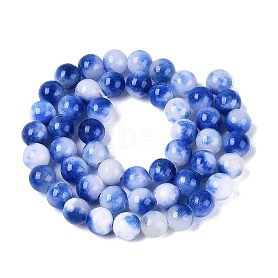 Natural Dyed Persian Jade Beads Strands X-G-Q609-8mm-01-1