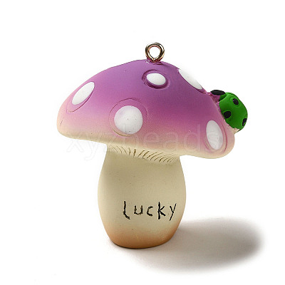 Mushroom Resin Big Pendants LS-CRES-B013-A02-1