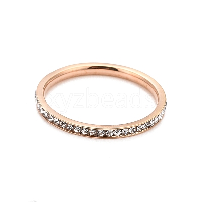 304 Stainless Steel Rhinestone Rings Set X-STAS-D178-02D-1