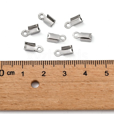 Tarnish Resistant 304 Stainless Steel Folding Crimp Ends STAS-R063-29-1