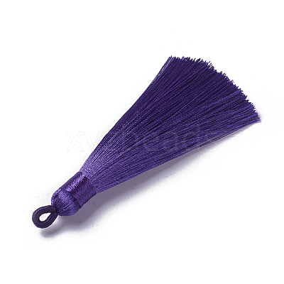 Polyester Tassel Pendants FIND-I009-B01-1