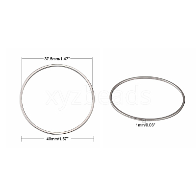 Tarnish Resistant 304 Stainless Steel Linking Ring STAS-T047-15C-1