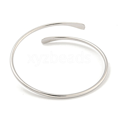 Non-Tarnish 304 Stainless Steel Cuff Bangles BJEW-P331-10P-1