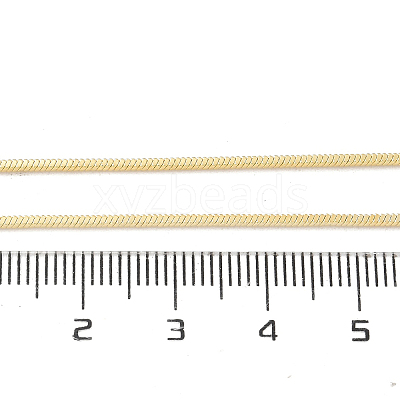 1.5mm Rack Plating Brass Snake Chain Necklaces for Women Men MAK-L044-13G-1