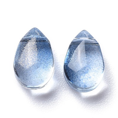 Transparent Glass Charms GGLA-M004-05B-06-1