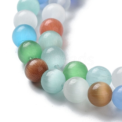 Round Cat Eye Beads Strands CE-R009-02-6mm-1