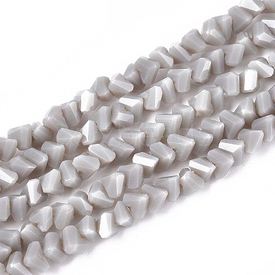 Opaque Glass Beads Strands GLAA-N019-4mm-21-1
