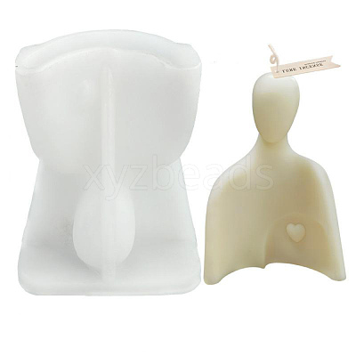 DIY Father's Love Candle Silicone Bust Statue Molds DIY-H001-01-1