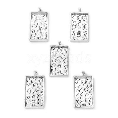 Alloy Pendant Cabochon Settings PALLOY-2418-AS-FF-1
