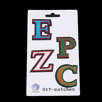 Computerized Embroidery Cloth Iron On/Sew On Patches AJEW-S068-57-1