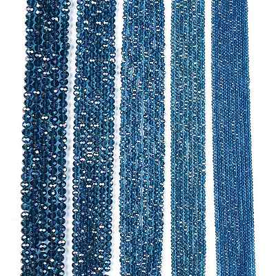 Electroplate Glass Beads Strands EGLA-A044-T4mm-B27-1