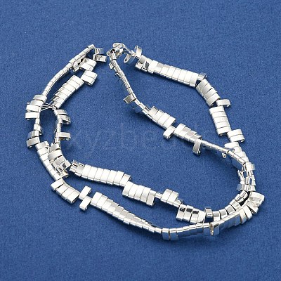 Electroplated Synthetic Non-Magnetic Hematite Beads Strands G-I360-B02-04-1