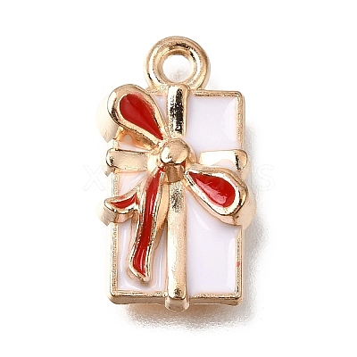 Alloy with White Enamel Pendants AL-CBA9E11-04KCG-01-1