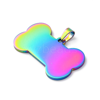 Ion Plating(IP) 304 Stainless Steel Pendants STAS-I140-07B-M-1
