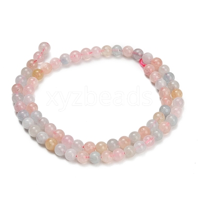 Natural Morganite Beads Strands GG-G476-6mm-01-1