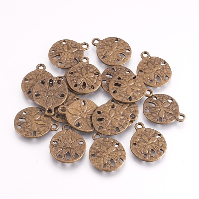 Tibetan Style Alloy Pendants X-TIBEP-GC017-AB-NR-1
