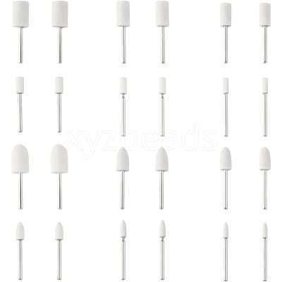 60Pcs 12 Style Multifunctional Cone & Column Head Wool Felt Polishing Bits FIND-FH0005-20-1