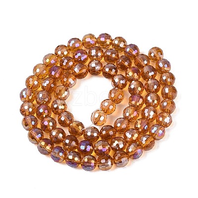Transparent Glass Beads Strands GLAA-Q107-02A-08-1