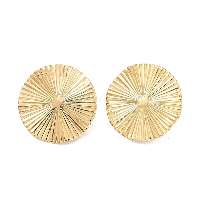 Ion Plating(IP) 304 Stainless Steel Stud Earring Findings STAS-P357-01A-G-1