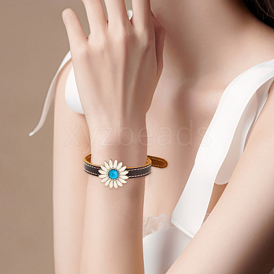 Leather Cord Bracelets BJEW-CL0001-44B-1