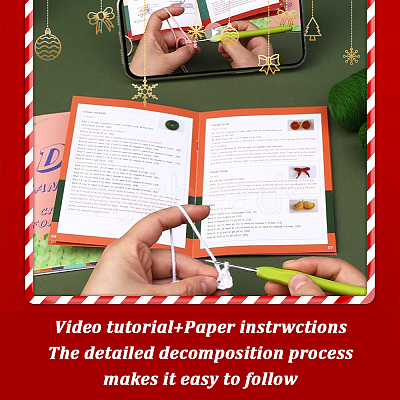 1 Set DIY Christmas Knitting Tools Kits DIY-SC0026-49B-1