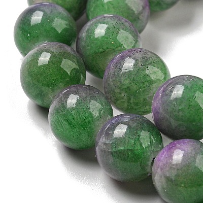 Dyed Natural White Jade Beads Strands G-F764-02F-1