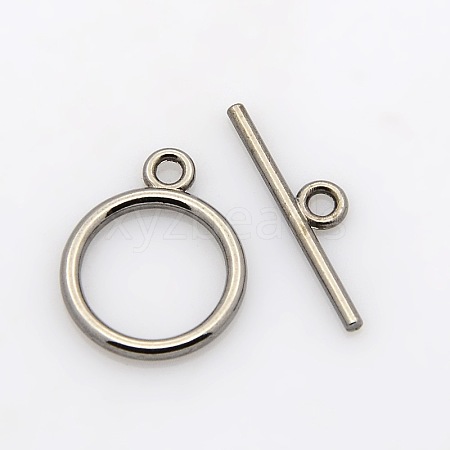 Tibetan Style Toggle Clasps X-TIBE-A12208-B-NR-1