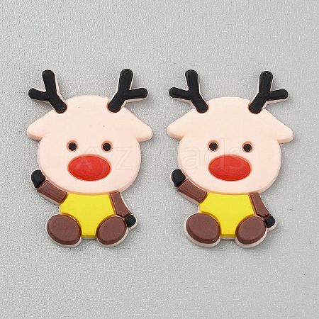 Christmas Silicone Cabochons SIL-WH0018-32B-1