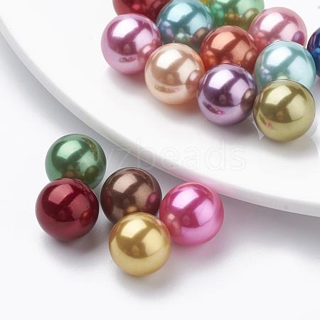 Eco-Friendly Plastic Imitation Pearl Beads X-MACR-S277-3mm-C-1
