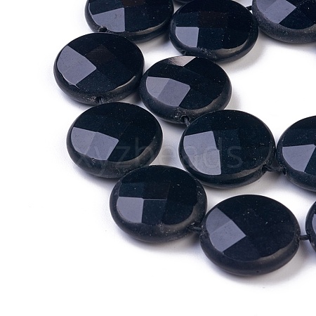 Natural Black Agate Beads Strands G-I225-28-20mm-1