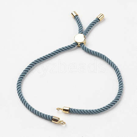 Nylon Twisted Cord Bracelet Making MAK-K007-02G-1