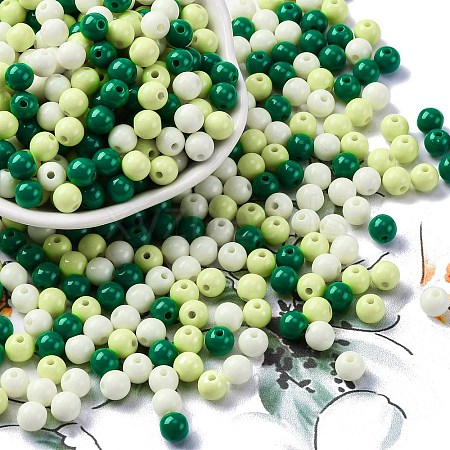 Opaque Acrylic Beads SACR-Q004-01M-1