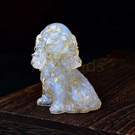 Resin Cocker Spaniel Sculpture Display Decorations PW-WGDC46E-12-1