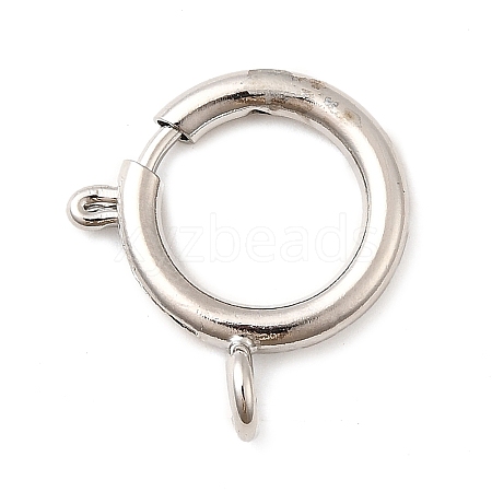 Brass Spring Ring Clasps KK-D407-20P-G-1