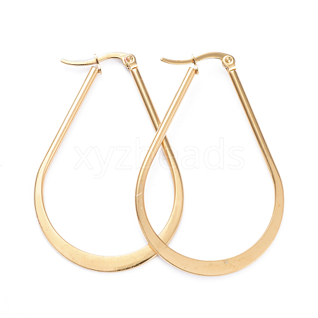 201 Stainless Steel Hoop Earrings EJEW-I245-17D-1