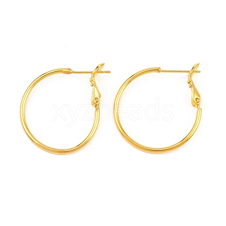 Brass Hoop Earrings KK-I665-26B-G-1