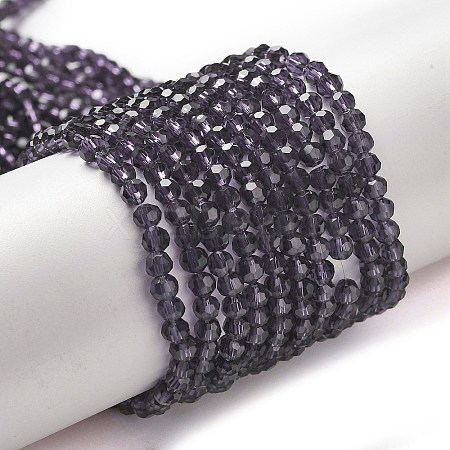 Transparent Glass Beads Strands LS-EGLA-A035-T3mm-D15-1