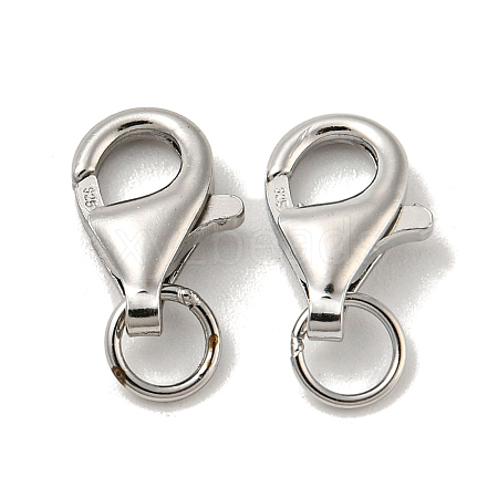 925 Sterling Silver Lobster Claw Clasps STER-K167-074B-P-1