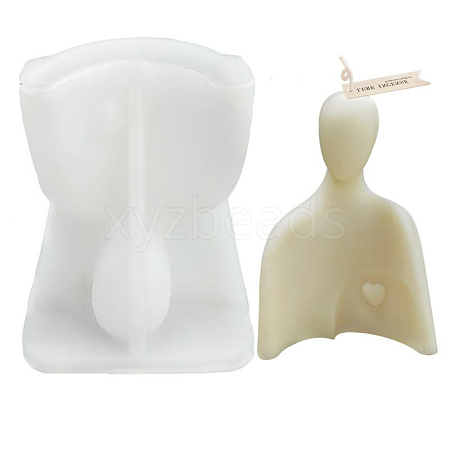 DIY Father's Love Candle Silicone Bust Statue Molds DIY-H001-01-1