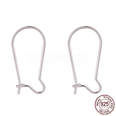 925 Sterling Silver Hoop Earrings STER-S002-55-1