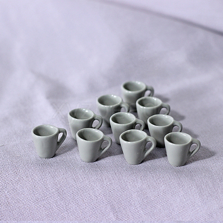 Resin Miniature Teacup Ornaments BOTT-PW0001-179G-1